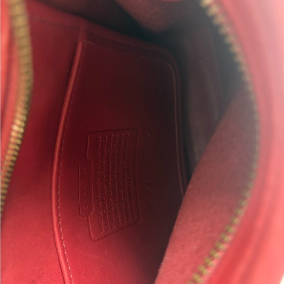 ✨🍒COACH Vintage Legacy Bag in Cherry Red Leather🍒✨ - Picture 10 of 12